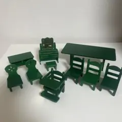 シルバニアファミリー　緑の家具まとめ売り