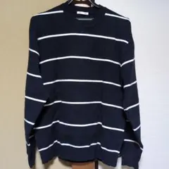 GU ストライプニットセーター