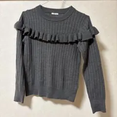 GU フリルニットセーター