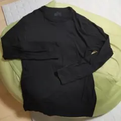 無印良品　あったか綿インナー　ブラック長袖　 XLサイズ