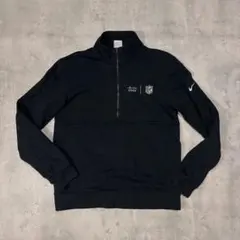 NIKE ナイキ 刺繍 ハーフジップ スウェット 黒 NFL
