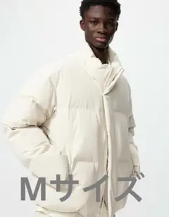 ユニクロ　シームレス　ダウンジャケット　Mサイズ　白　美品