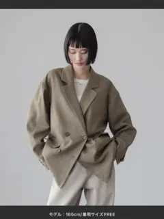 remer ルーズシンセティックリネンサマーテーラードジャケット - メルカリ