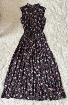 【完売】【美品】MAJUN かりゆしウェア マキシ丈 ノースリーブワンピース