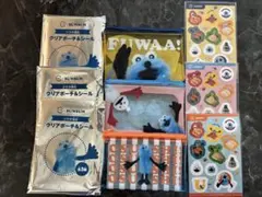 スンスン スシロー コラボ クリアポーチ＆シール　3種セット コンプリート