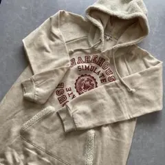 CLEF DE SOL クレドソル　フード付きパーカー ベージュ　裏起毛