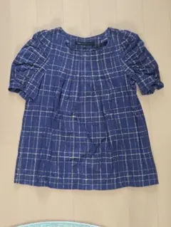 MARC BY MARC JACOBS★ラメゴールドチェック柄ブラウス★サイズ2のサムネイル