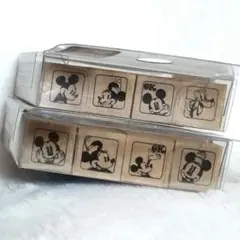 Disney ミッキースタンプ　ミニ4個セット×2