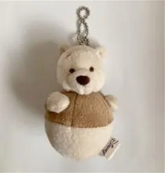 新品クマのプーさんぬいぐるみキーホルダー　吸盤付き