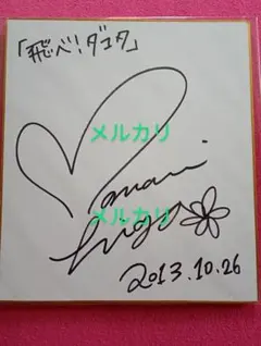 元AKB48 小嶋陽菜 サイン入り色紙 - メルカリ