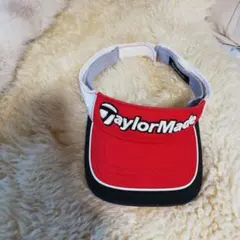 サンバイザー、テーラーメイド、赤帽子