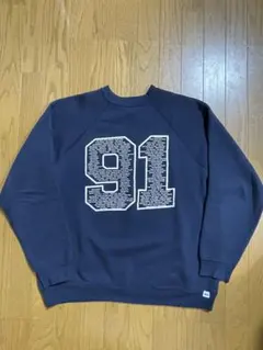 DISCUS ATHLETIC スウェット 古着　XL ネイビー　ラグラン