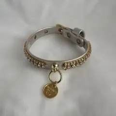 Luxebirdie】 ペット用首輪 ピンク ラインストーン装飾 - メルカリ