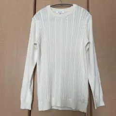 未着用　THE SHOP TK アイボリー ケーブルニット Mのサムネイル