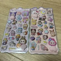 labubuおしりぷにぷにシール ぷっくりシール２枚セット　残り僅か‼️