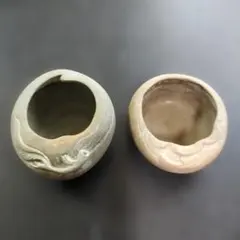 京焼 白釉 ろくろ目 ぐい呑み 小鉢 向付 作家物 酒器 - メルカリ