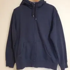 ボアスウェットフルジップパーカ ネイビー XL