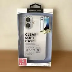 Premium Style iPhone 16用 クリアソフトケース
