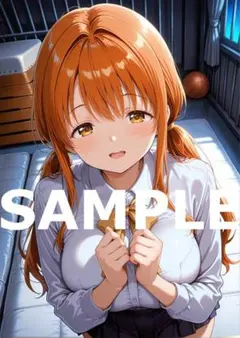 A1017 A4イラスト 美少女 ポスター ふちなし光沢印刷 1点限り - メルカリ