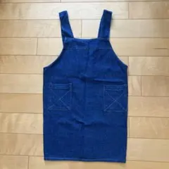 子供用デニム エプロン　ハンドメイド　無印　小学生