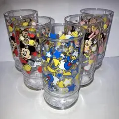 コーラディズニーポップングラスセット　レトロ