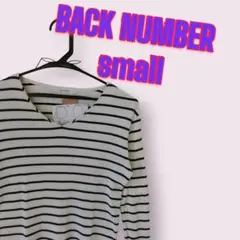 バックナンバー ライトオン 長袖ボーダー カットソー Vネック THS56