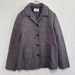 SM2♦︎ヘリンボーン ジャケット ウール混 M レディース ナチュラル 軽い