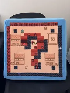 スーパーマリオ×ポケモン8ビット　スクランブル クッション