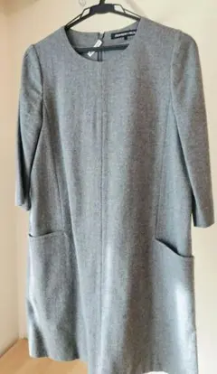 【ma-ma様専用ですSTRAWBERRY-FIELDS グレー 七分袖 ワンピ