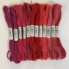 【C1】刺繍糸☆赤 紫系12本セット