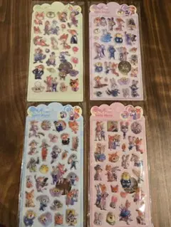 ズートピア2　3Dシール　4枚セット