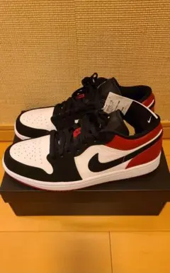 28.5cm Nike AirJordan1 Low Black Toe ナイキ