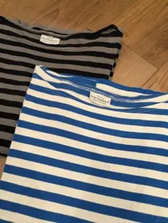 marimekko ボーダーカットソー 2枚セット 七分袖のサムネイル