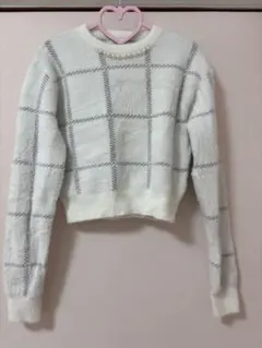 ミシェルマカロンパール装飾 ニット