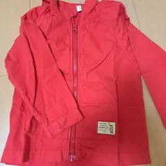 赤いフード付きアウターM