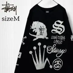 Black Crown Collage Crewneck Sweater