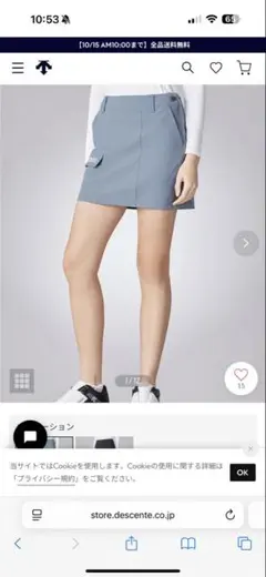 DESCENTE レディース ゴルフスカート