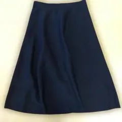 ネイビー フレアスカート ウエスト40