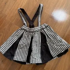 COMME CA ISM ジャンバースカート 90cm ギンガムチェック