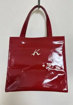 キタムラ　ミニトートバッグ　エナメル