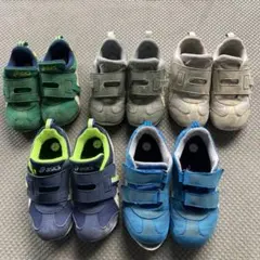 アシックススニーカー　17〜19センチ5足セット