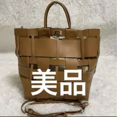 Y*y様 美品✳︎ ZANCHETTI(ザンケッティ)WOVEN SHOPPERのサムネイル