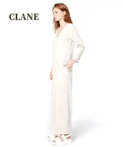 ✅️CLANE ◇ オールインワン 長袖♡Vネック♡フルレングス♡ジャンプスーツ