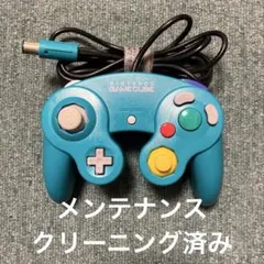 ゲームキューブ　コントローラー　ターコイズブルー　動作品　中古