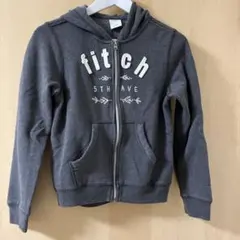 アバクロ　キッズ　Lサイズ　グレーパーカー　秋冬　おすすめ　キッズサイズL 美品