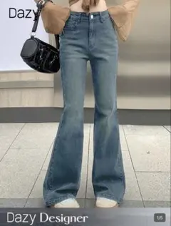 SHEIN DAZY レディース デニムジーンズ フレア