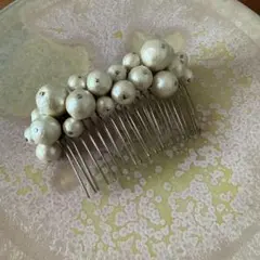 コットンパールヘアコームのサムネイル