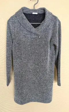 長袖チュニック グレー系　M