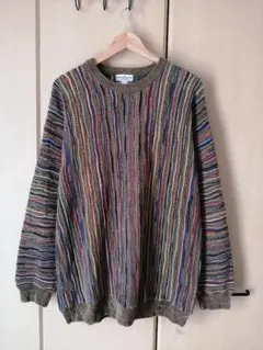 normthompson 総柄3Dニット　ヴィンテージ古着　レトロ　COOGI