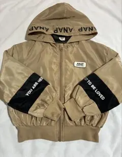 ANAP フード付きベージュジャケット